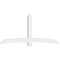 Ekena Millwork Bellingham Architectural Grade PVC Gable Bracket, 96"W x 48"H x 6"D x 6"F, 12/12 Pitch GBP096X48X0606BEL00 - alternate 2